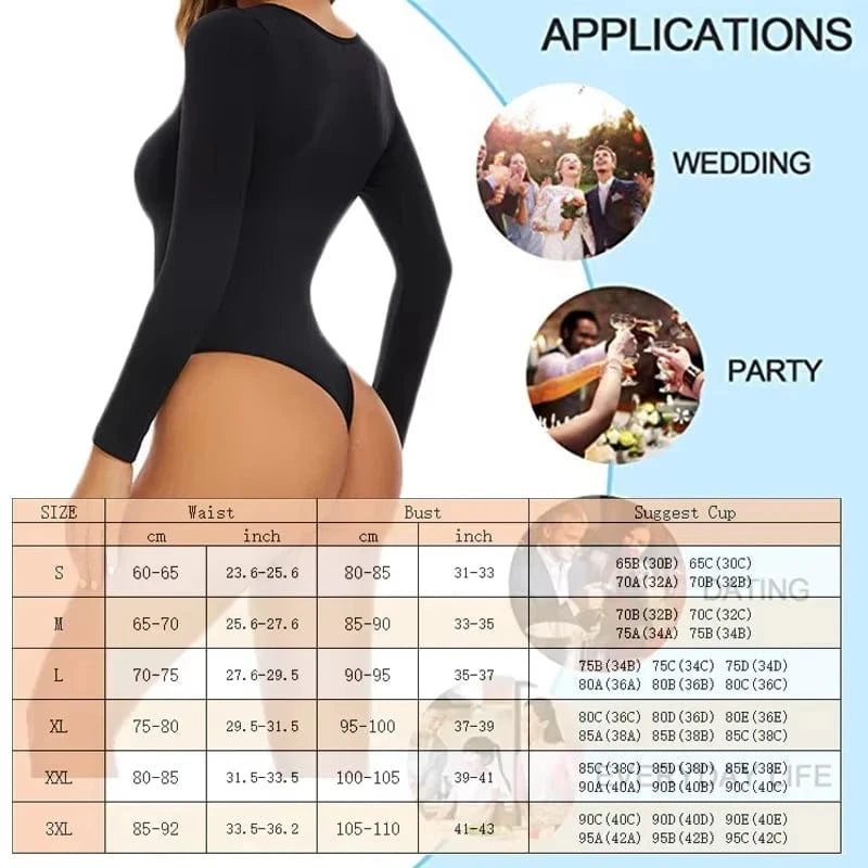 SELENA Long Sleeve Seamless bodysuit