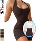 WONDA Backless High-Waist Jumpsuit Short